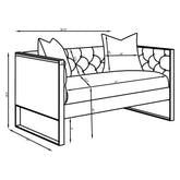 Eastbrook Tufted Back Loveseat Grey 509112