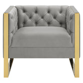 Eastbrook Tufted Back Chair Grey 509113