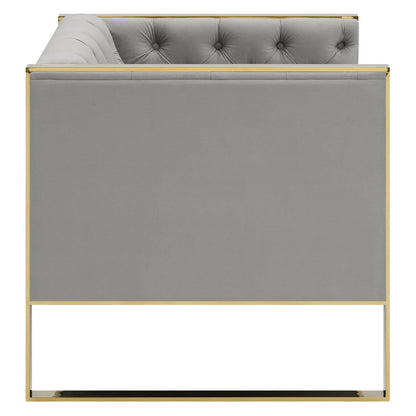Eastbrook Tufted Back Chair Grey 509113