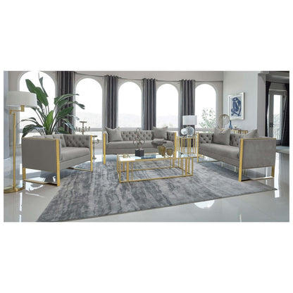 Eastbrook Tufted Back Chair Grey 509113