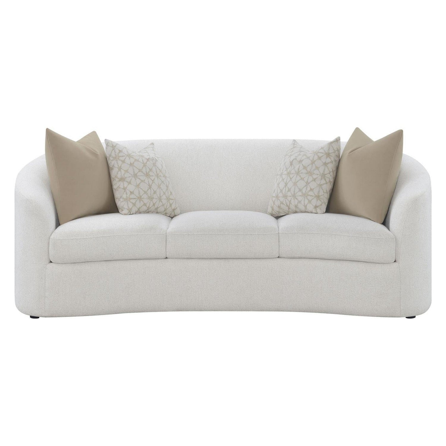 Rainn Upholstered Tight Back Sofa Latte 509171