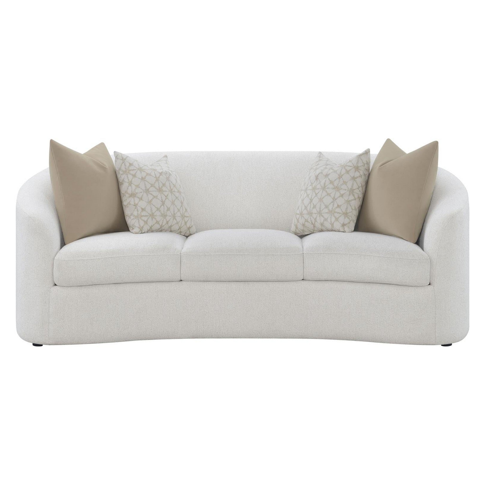 Rainn Upholstered Tight Back Sofa Latte 509171