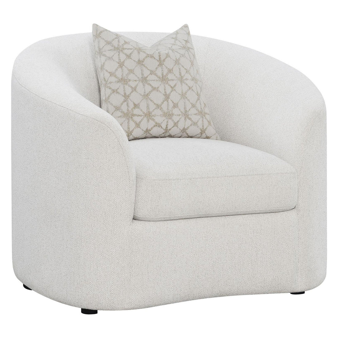 Rainn Upholstered Tight Back Chair Latte 509173