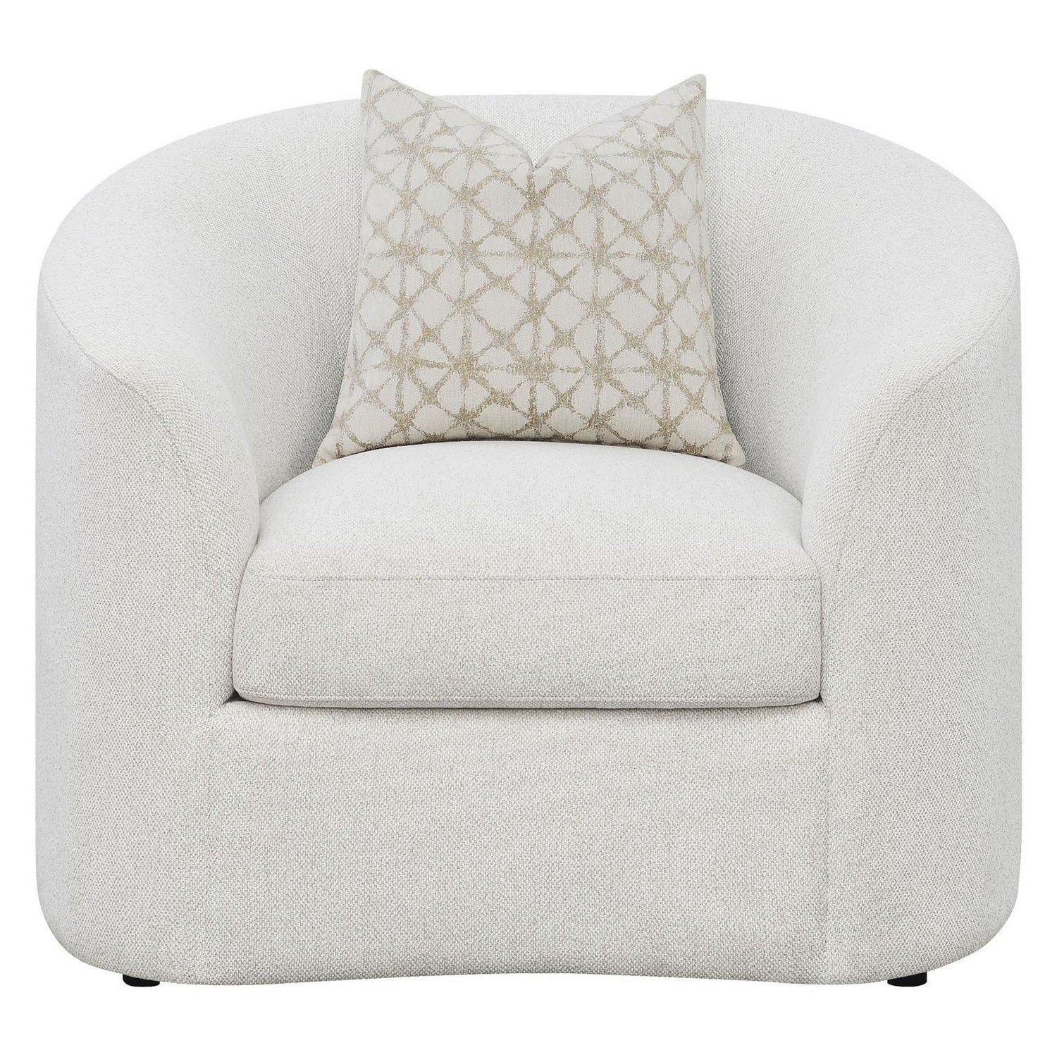 Rainn Upholstered Tight Back Chair Latte 509173