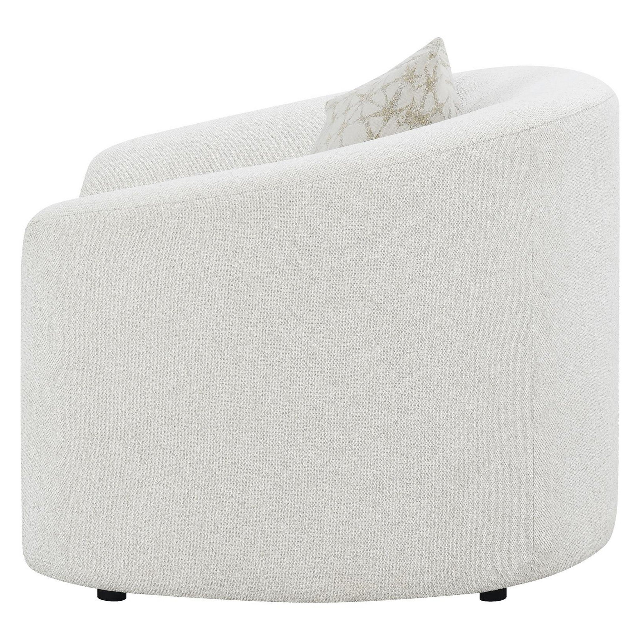 Rainn Upholstered Tight Back Chair Latte 509173