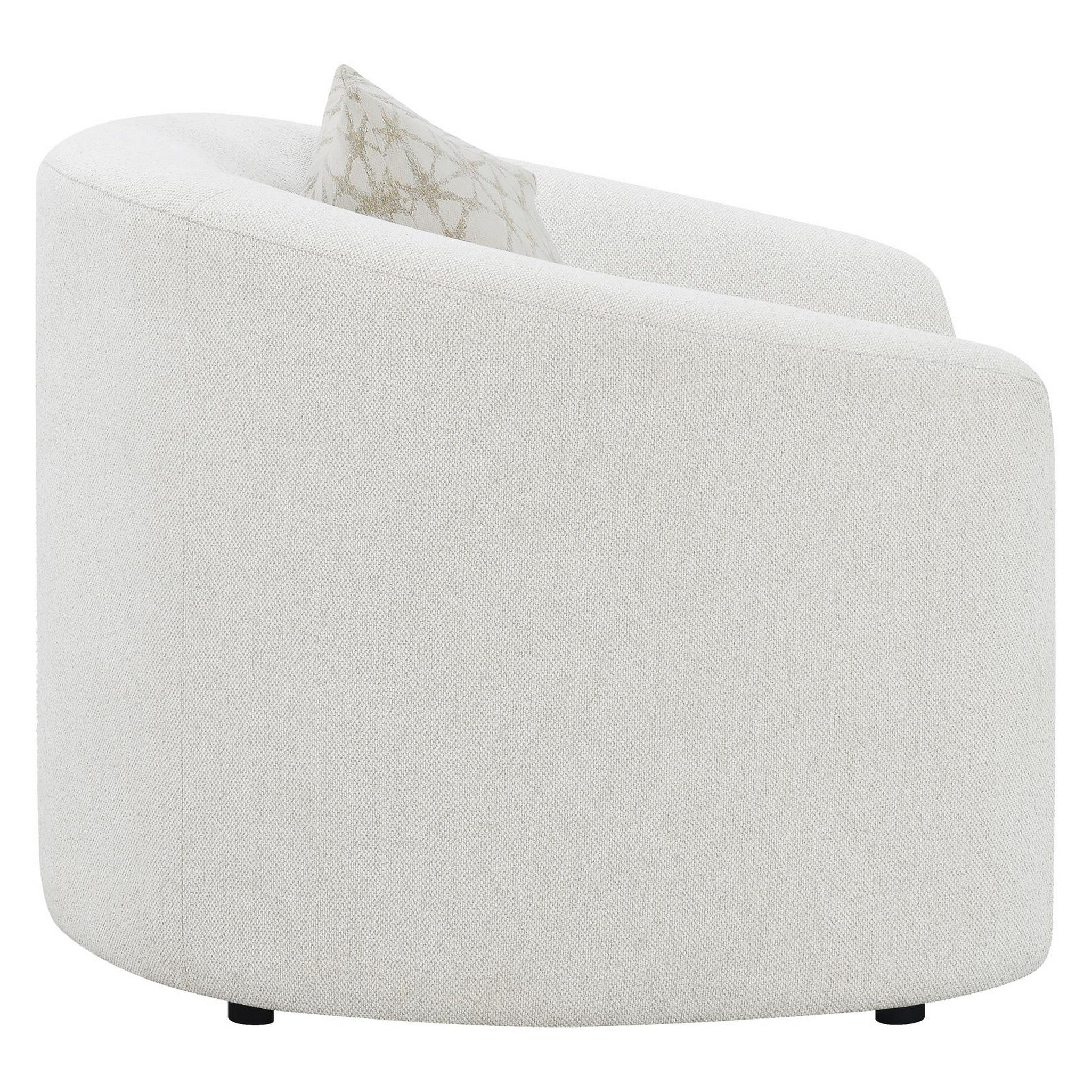 Rainn Upholstered Tight Back Chair Latte 509173