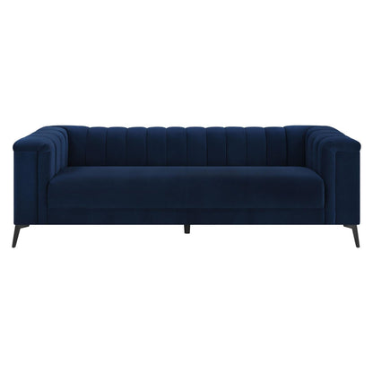 Chalet Tuxedo Arm Sofa Blue 509211