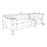 Chalet Tuxedo Arm Sofa Blue 509211
