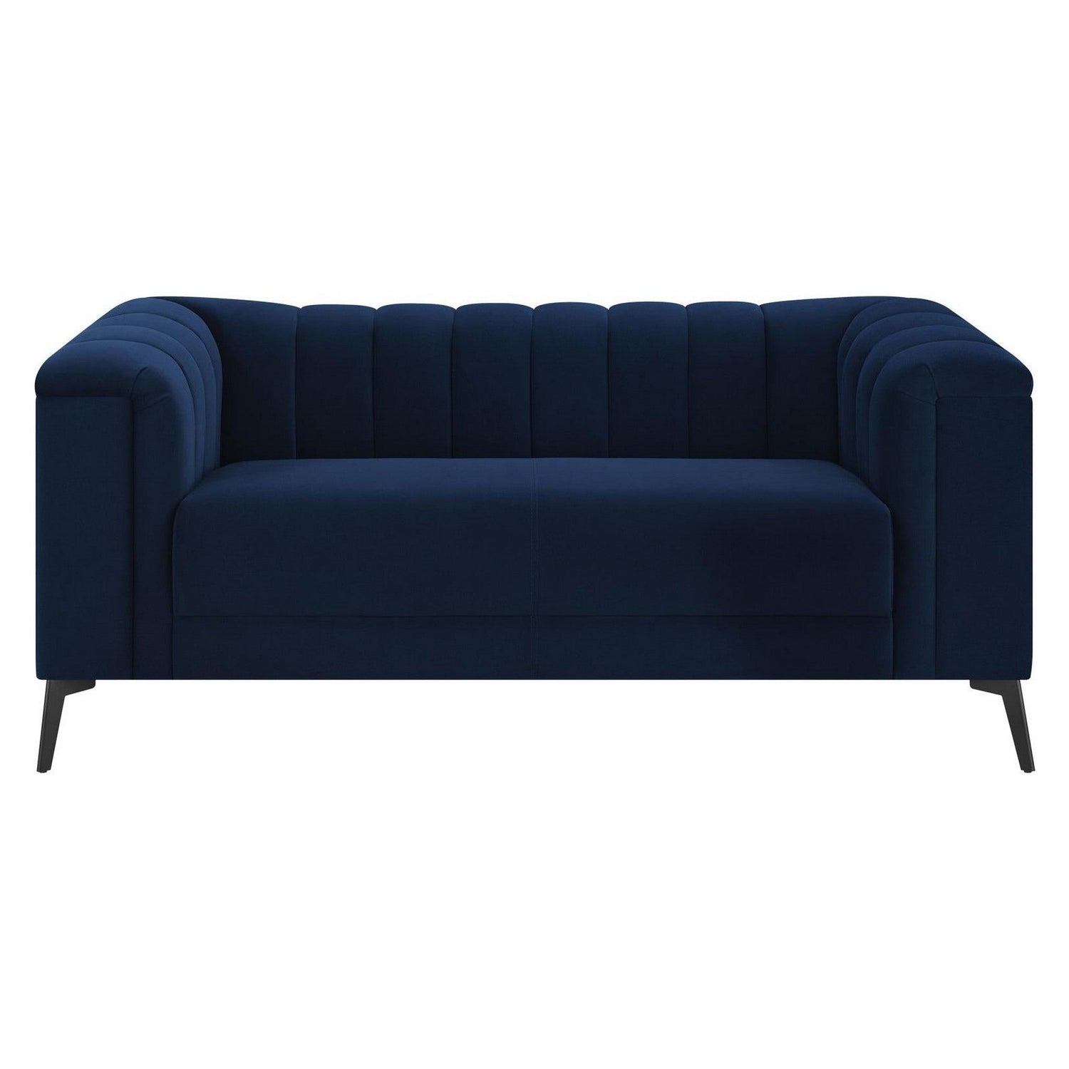 Chalet Tuxedo Arm Loveseat Blue 509212