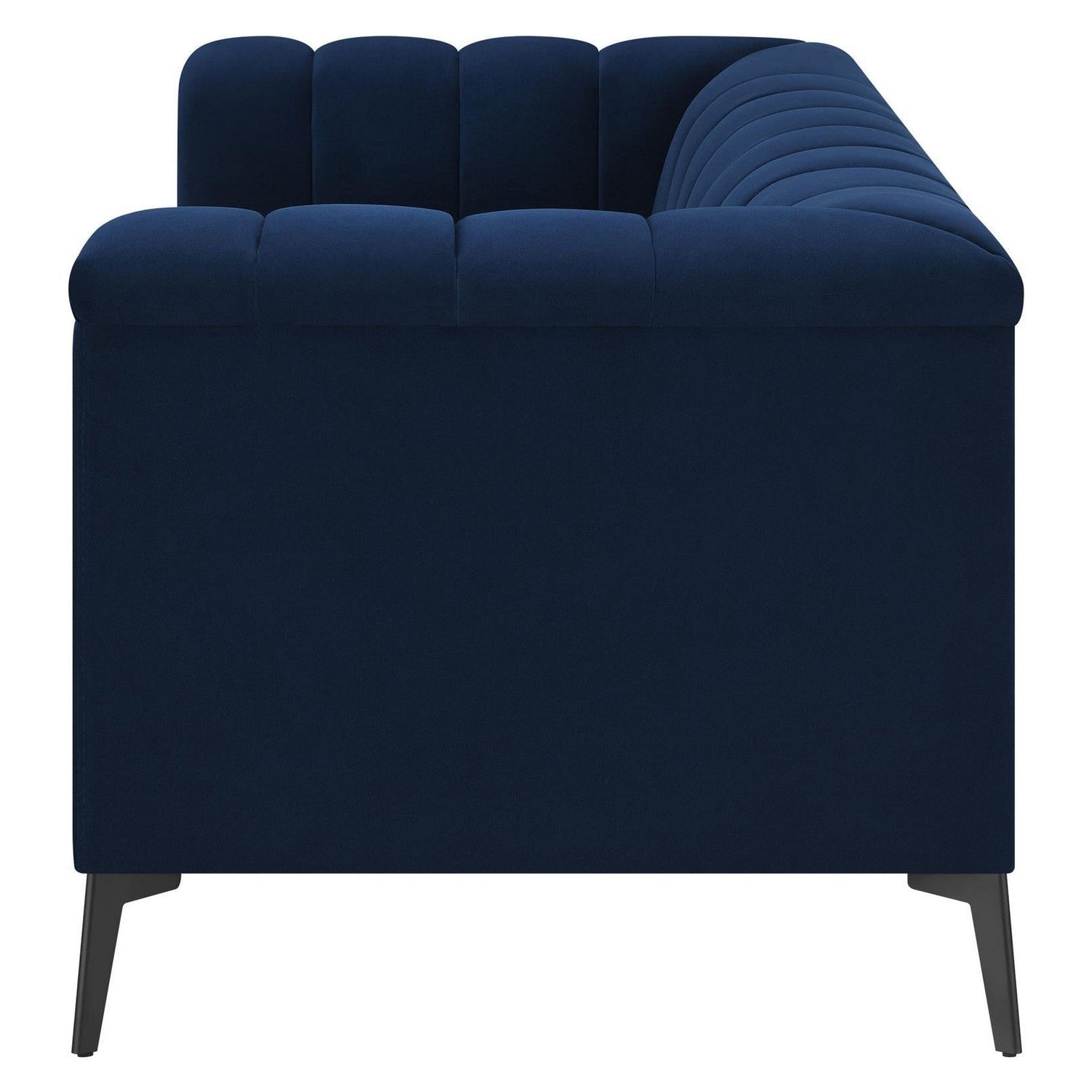 Chalet Tuxedo Arm Loveseat Blue 509212
