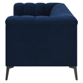 Chalet Tuxedo Arm Loveseat Blue 509212