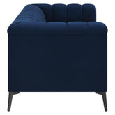 Chalet Tuxedo Arm Loveseat Blue 509212