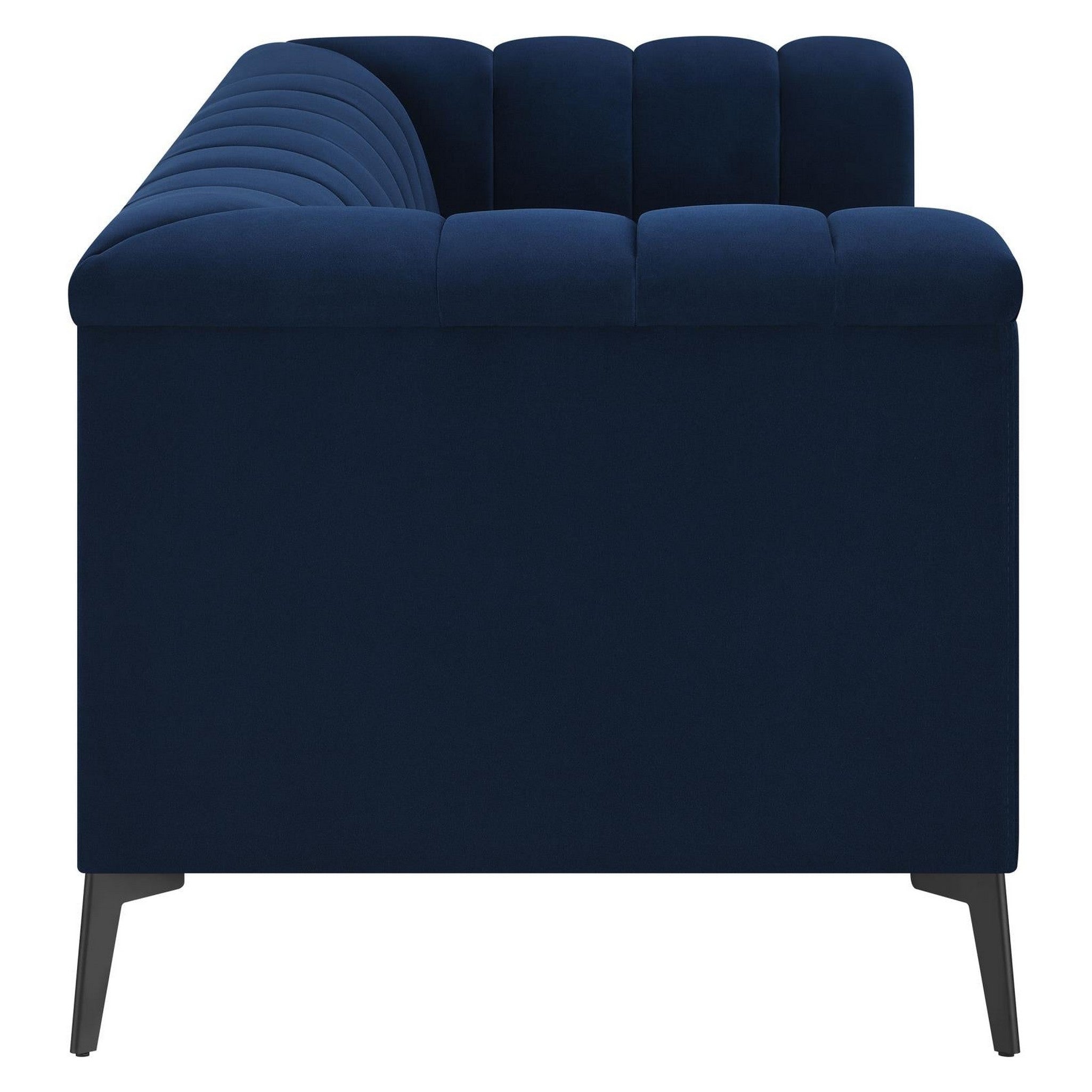 Chalet Tuxedo Arm Loveseat Blue 509212