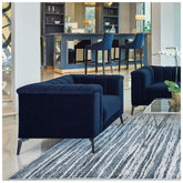 Chalet Tuxedo Arm Chair Blue 509213