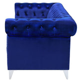 Bleker Tufted Tuxedo Arm Sofa Blue 509481