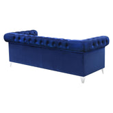 Bleker Tufted Tuxedo Arm Sofa Blue 509481