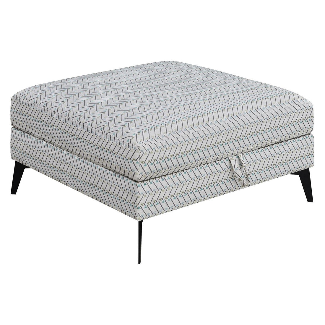 Clint Upholstered Ottoman with Tapered Legs Multi-color 509807