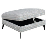 Clint Upholstered Ottoman with Tapered Legs Multi-color 509807