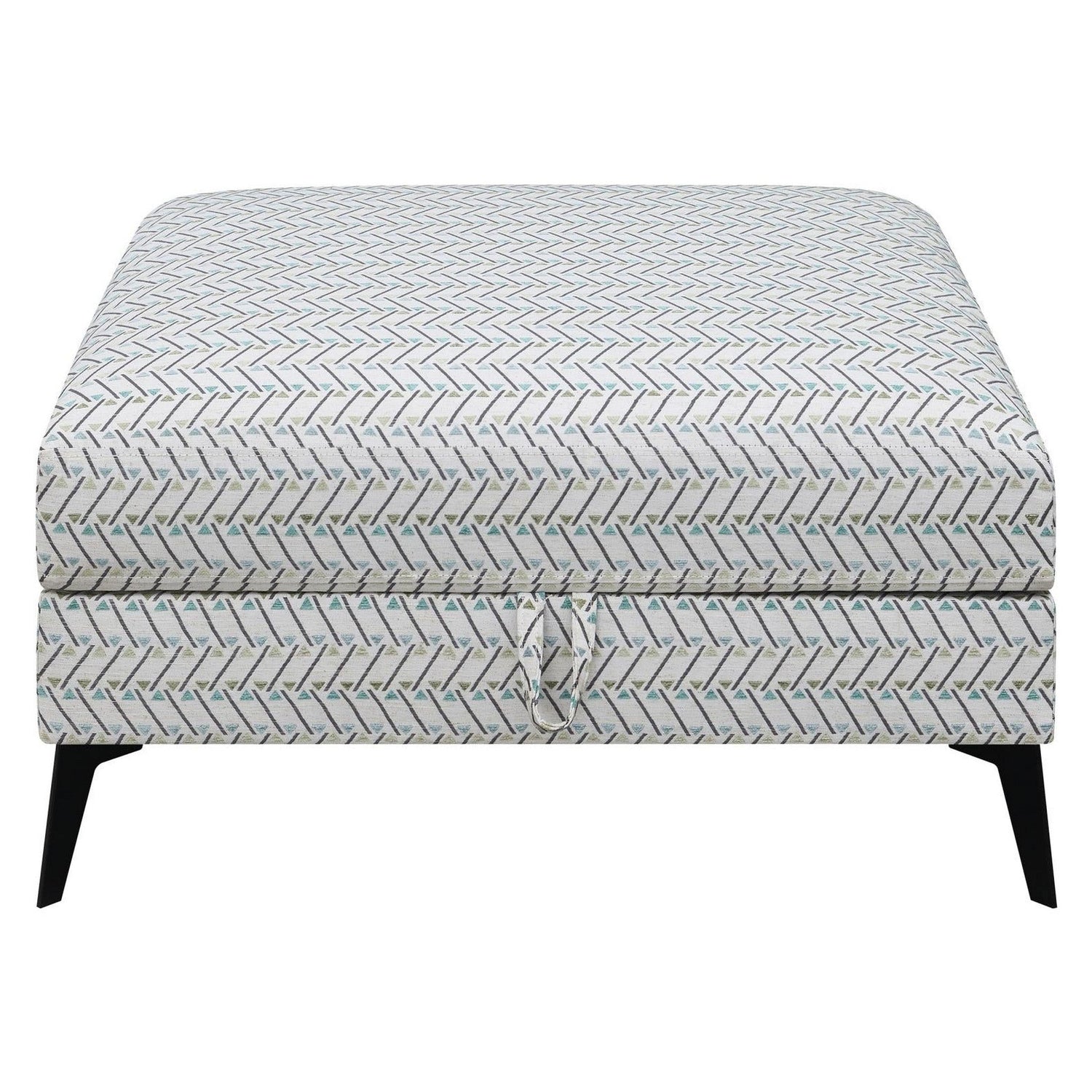 Clint Upholstered Ottoman with Tapered Legs Multi-color 509807