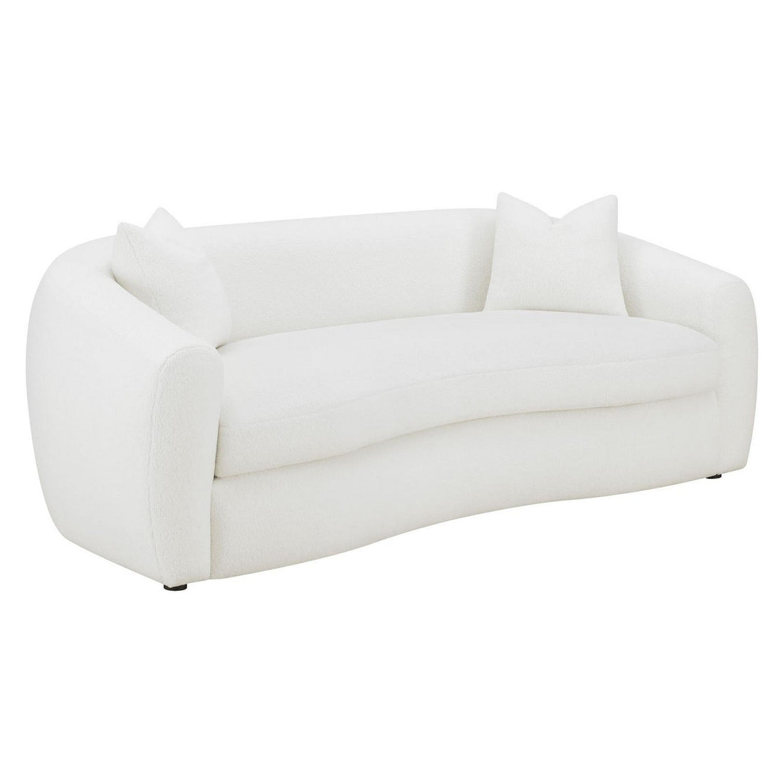 Isabella Upholstered Tight Back Sofa White 509871