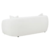 Isabella Upholstered Tight Back Sofa White 509871