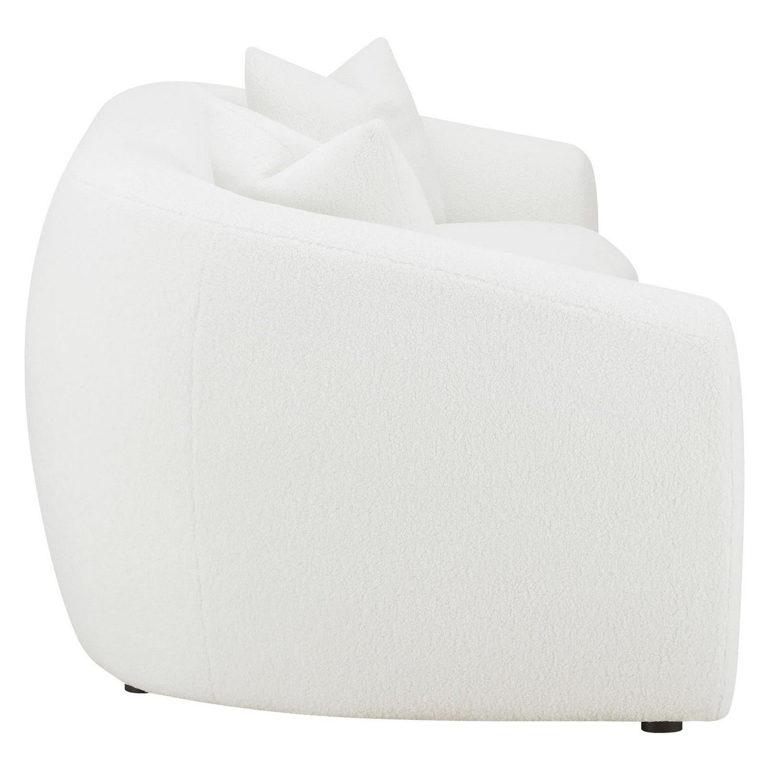 Isabella Upholstered Tight Back Sofa White 509871