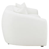 Isabella Upholstered Tight Back Sofa White 509871