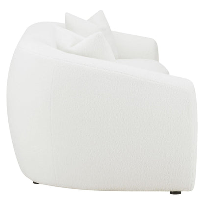 Isabella Upholstered Tight Back Sofa White 509871