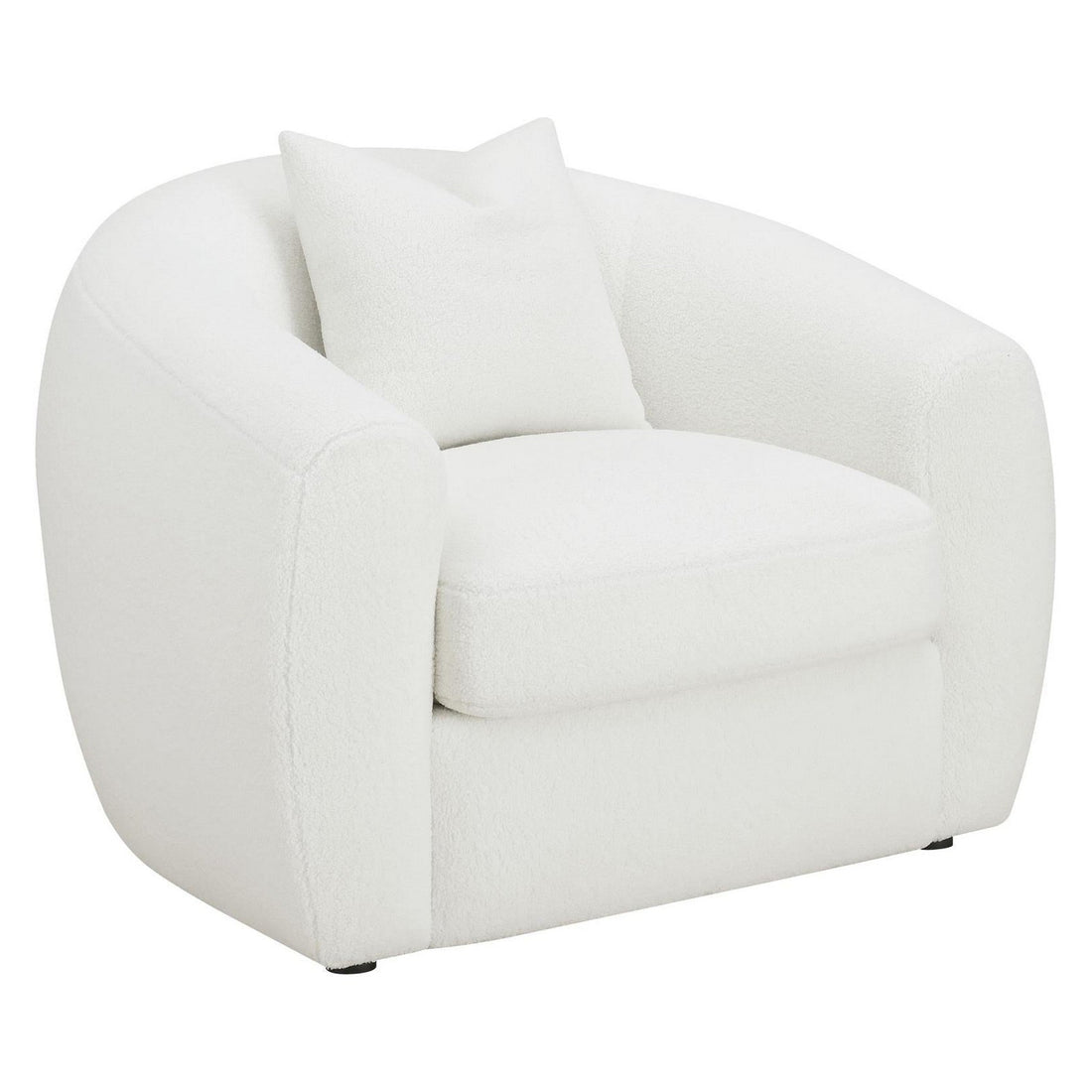 Isabella Upholstered Tight Back Chair White 509873