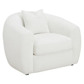 Isabella Upholstered Tight Back Chair White 509873