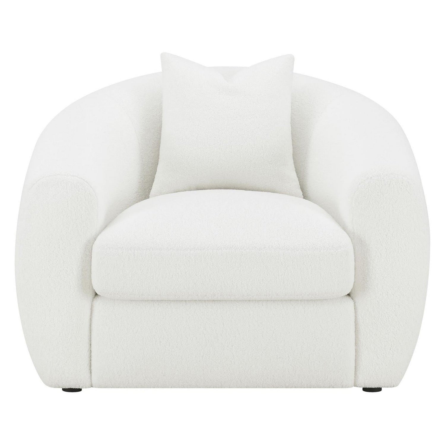 Isabella Upholstered Tight Back Chair White 509873