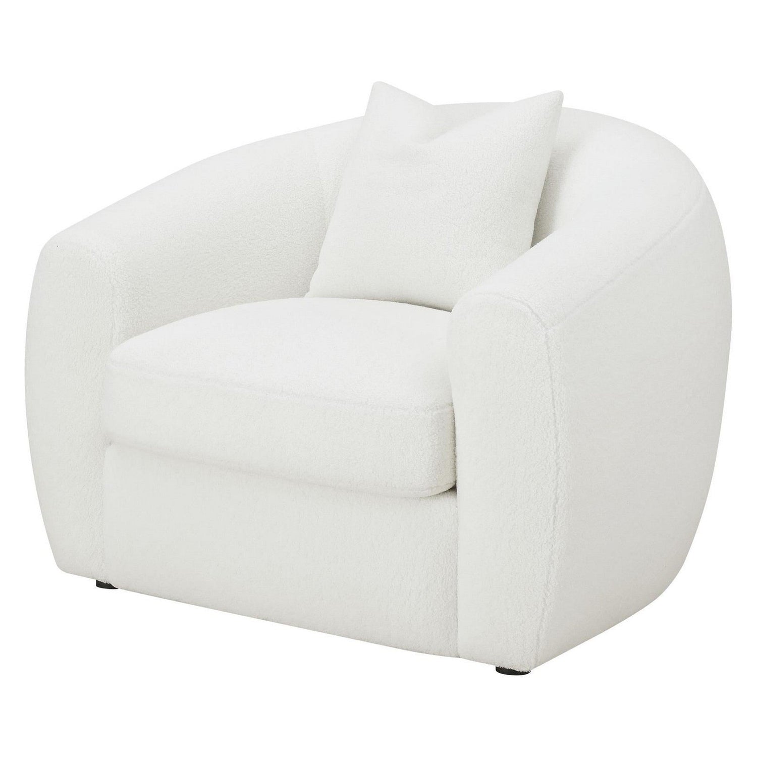 Isabella Upholstered Tight Back Chair White 509873