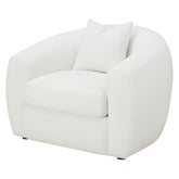 Isabella Upholstered Tight Back Chair White 509873