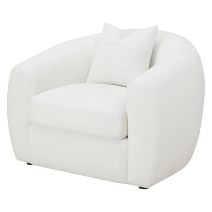 Isabella Upholstered Tight Back Chair White 509873