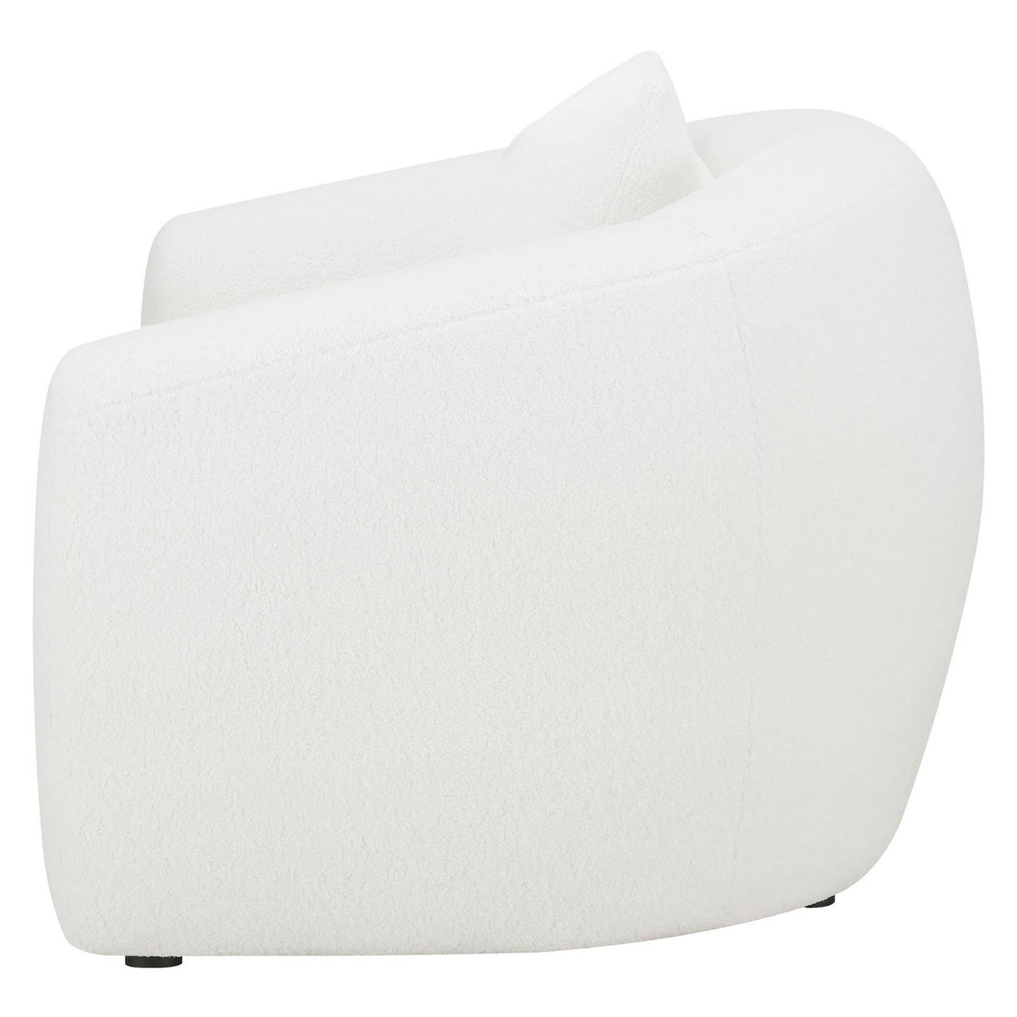 Isabella Upholstered Tight Back Chair White 509873