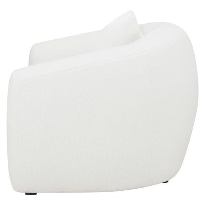 Isabella Upholstered Tight Back Chair White 509873