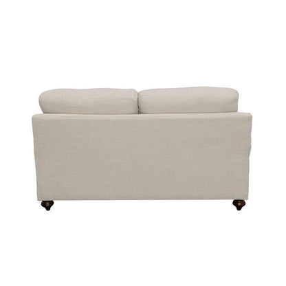Glenn Cushion Back Loveseat Light Grey 511095