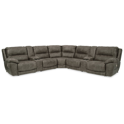 Cranedall 7-Piece Power Reclining Sectional Ash-51403S12