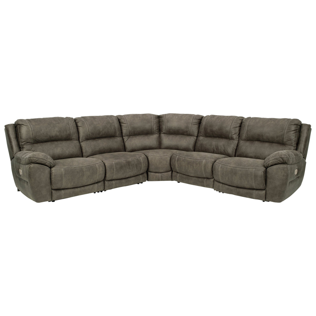 Cranedall 5-Piece Power Reclining Sectional Ash-51403S1
