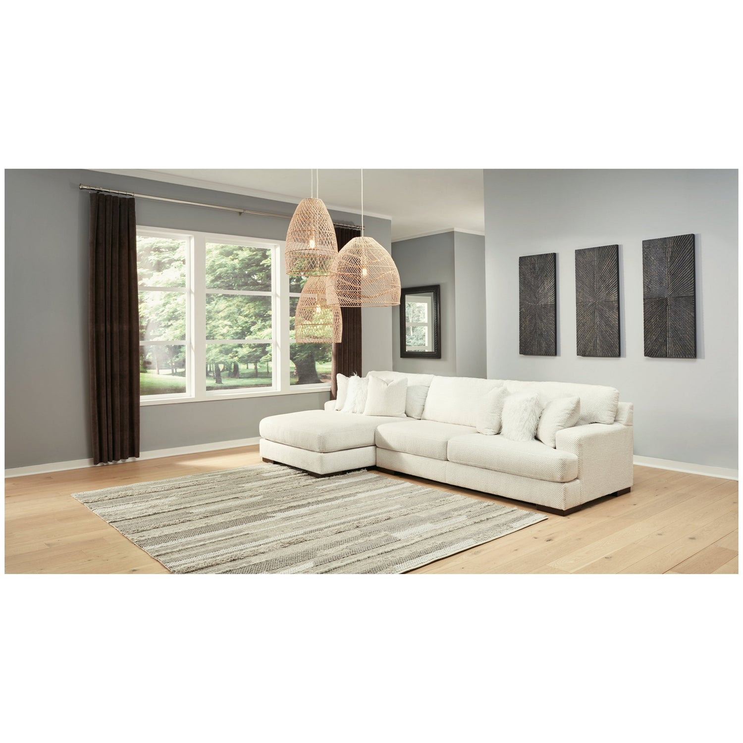 Zada 2-Piece Sectional with Chaise Ash-52204S2