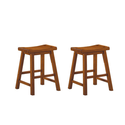 18H STOOL, RTA, OAK FINISH 5302A-18