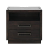 NIGHT STAND, GLASS, LED, P.STRIP 5424-4