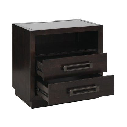 NIGHT STAND, GLASS, LED, P.STRIP 5424-4