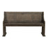 BENCH W/CURVED ARMS, WIRE BRUSH 5438-14A