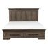 (3) QN BED W/ FTBD STRG, DISTRS DARK OAK 5438-1*