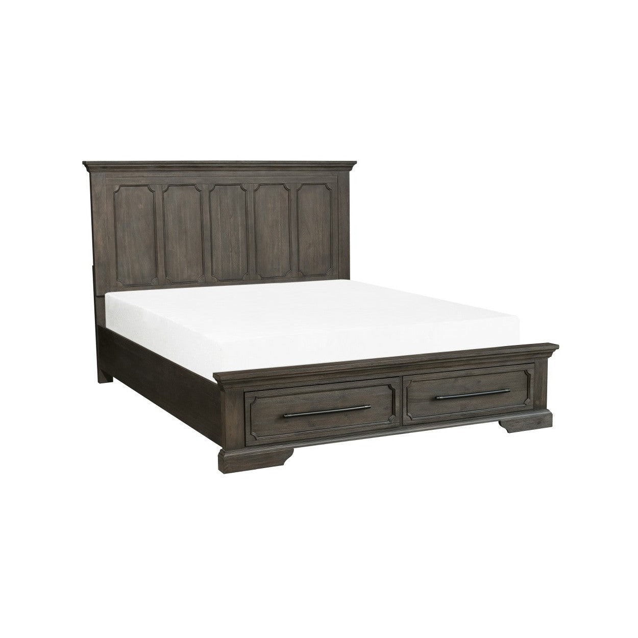 (3) CK BED W/ FTBD STRG, DISTRS DARK OAK 5438K-1CK*