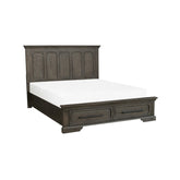 (3) CK BED W/ FTBD STRG, DISTRS DARK OAK 5438K-1CK*