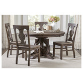 \SIDE CHAIR, WIRE BRUSHED, PINE 5438S