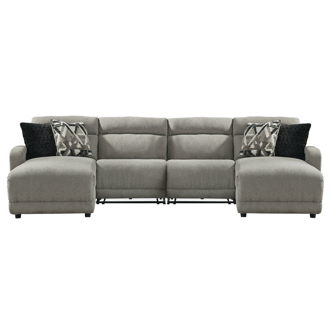 Colleyville 4-Piece Power Reclining Sectional with Chaise Ash-54405S15