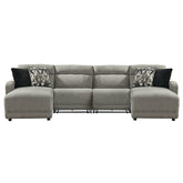 Colleyville 4-Piece Power Reclining Sectional with Chaise Ash-54405S15